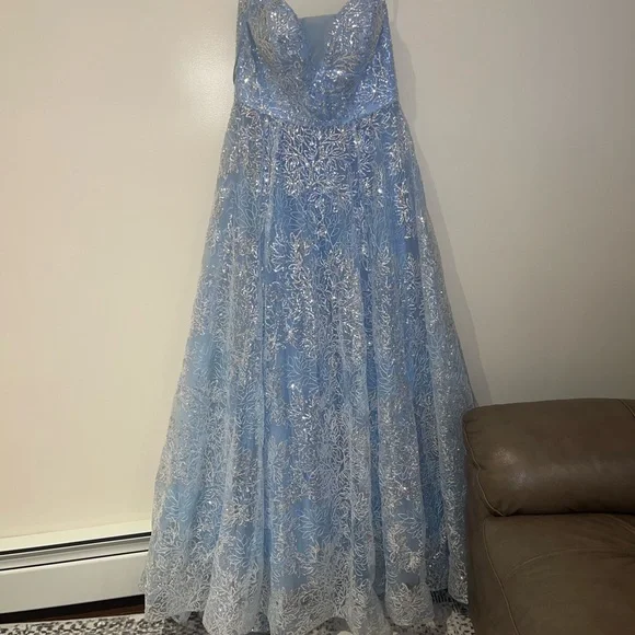 Sherri Hill | Dresses | Sweet 6 Dress Sherri Hill Light Blue With Sparkle  Detailing Size 12 Us | Poshmark